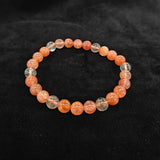 アルーシャサンストーン ブレスレット 内径約15.5cm ルース約7mm