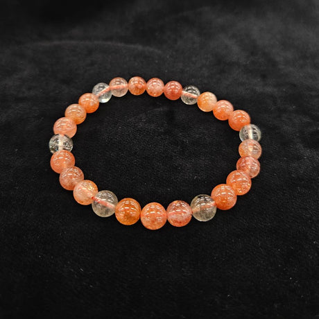 アルーシャサンストーン ブレスレット 内径約15.5cm ルース約7mm