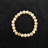 おいせ石×白檀 ブレスレット 内径約16.5cm ルース約8mm