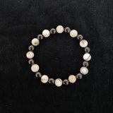 おいせ石×黒檀 ブレスレット 内径約16.5cm ルース約8mm