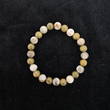 おいせ石×緑檀 ブレスレット 内径約16.5cm ルース約8mm