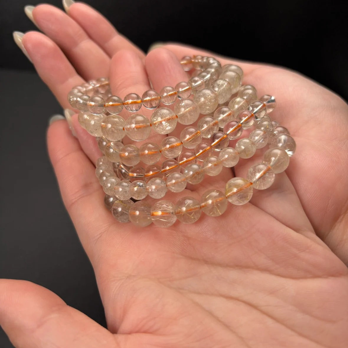 【オリパの虎1,000円OFFクーポン対象】ルチルブレスレット【※サイズランダム配送】