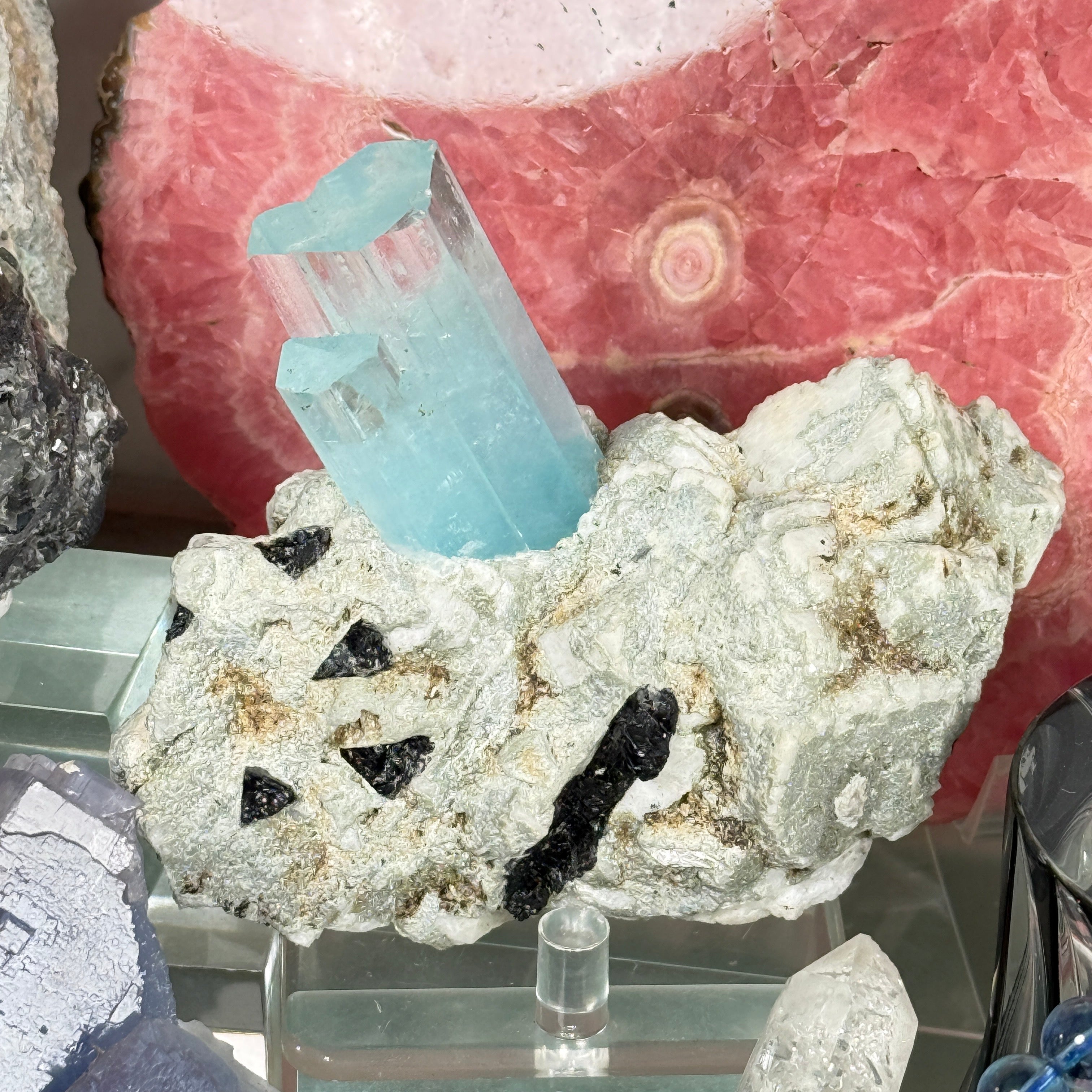 アクアマリン原石 約84x97mm/334g 【1点限り】【中村会長ショーケース