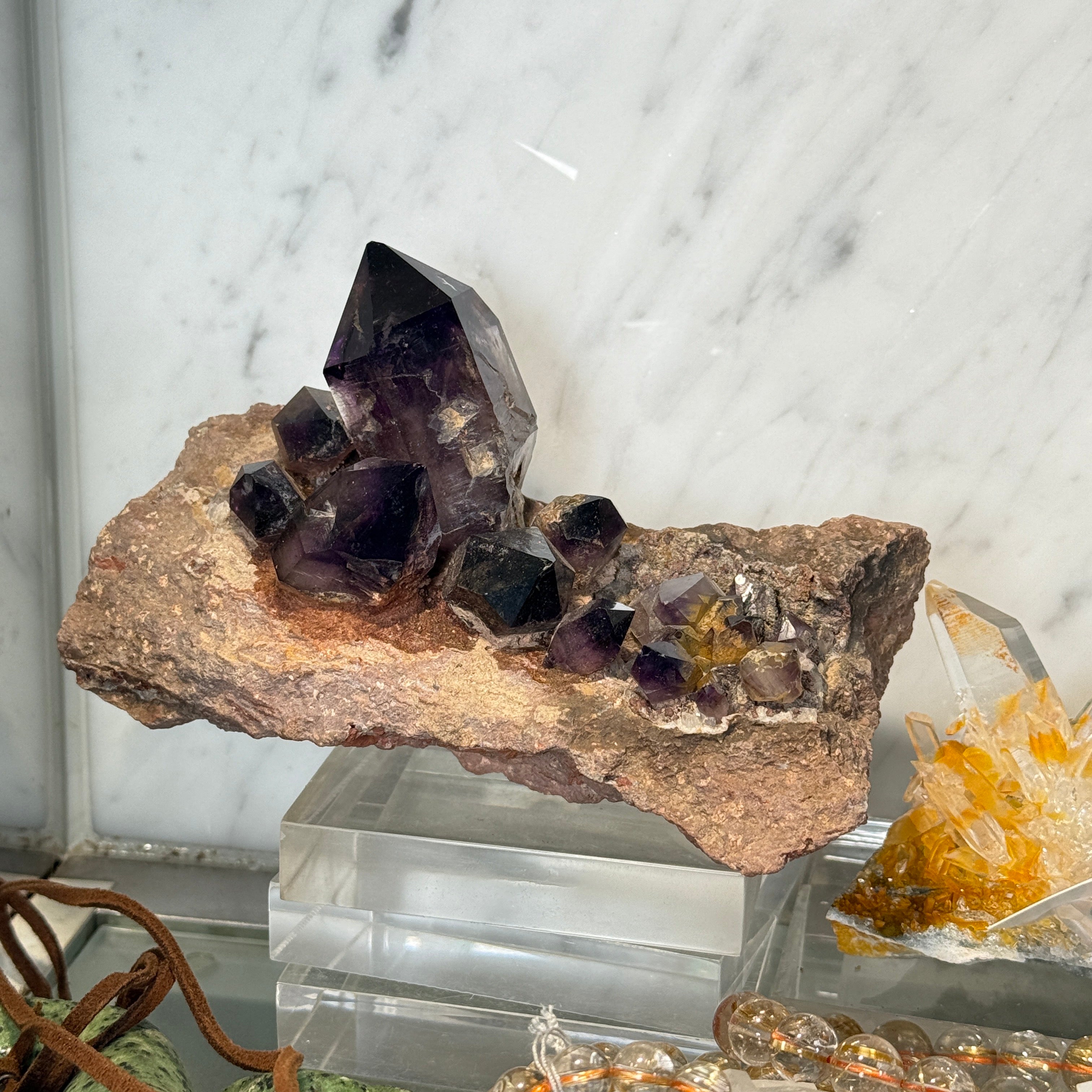 スーパーセブン原石 約140x86mm/805g 【1点限り】【中村会長ショー