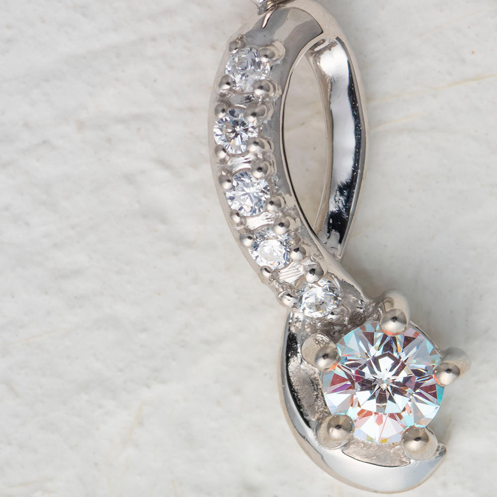 【Twinkle Dream Star premium】カット入りオーロラカラーネックレストップ単品